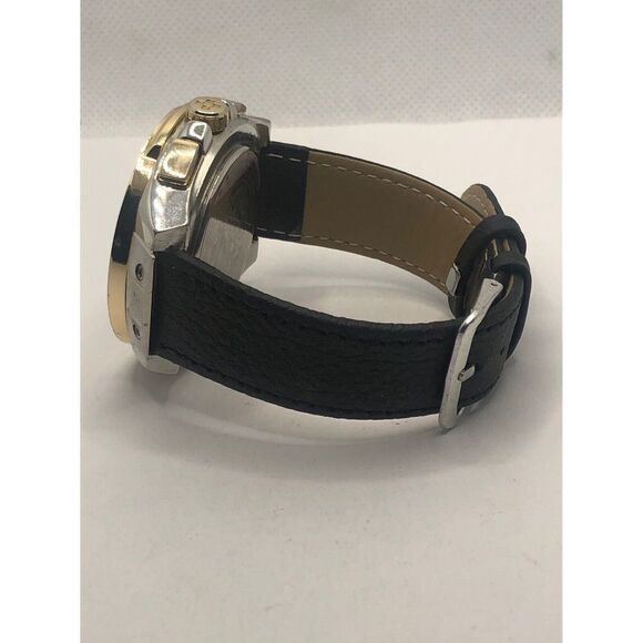 Vince Camuto Unisex Black Leather Analog Grey Dial Quartz Genuine Watch OP281 - Picture 8 of 9